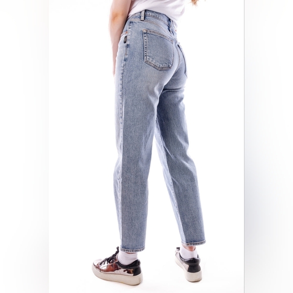 Silver Jeans Dad Jean Light Wash Stretch Loose 90s Straight Leg Womens Size 25 - Picture 2 of 13